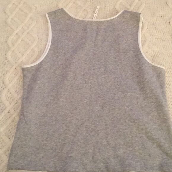 willow & clay Grey Dress Tank Top Crotchet M - Picture 5 of 6